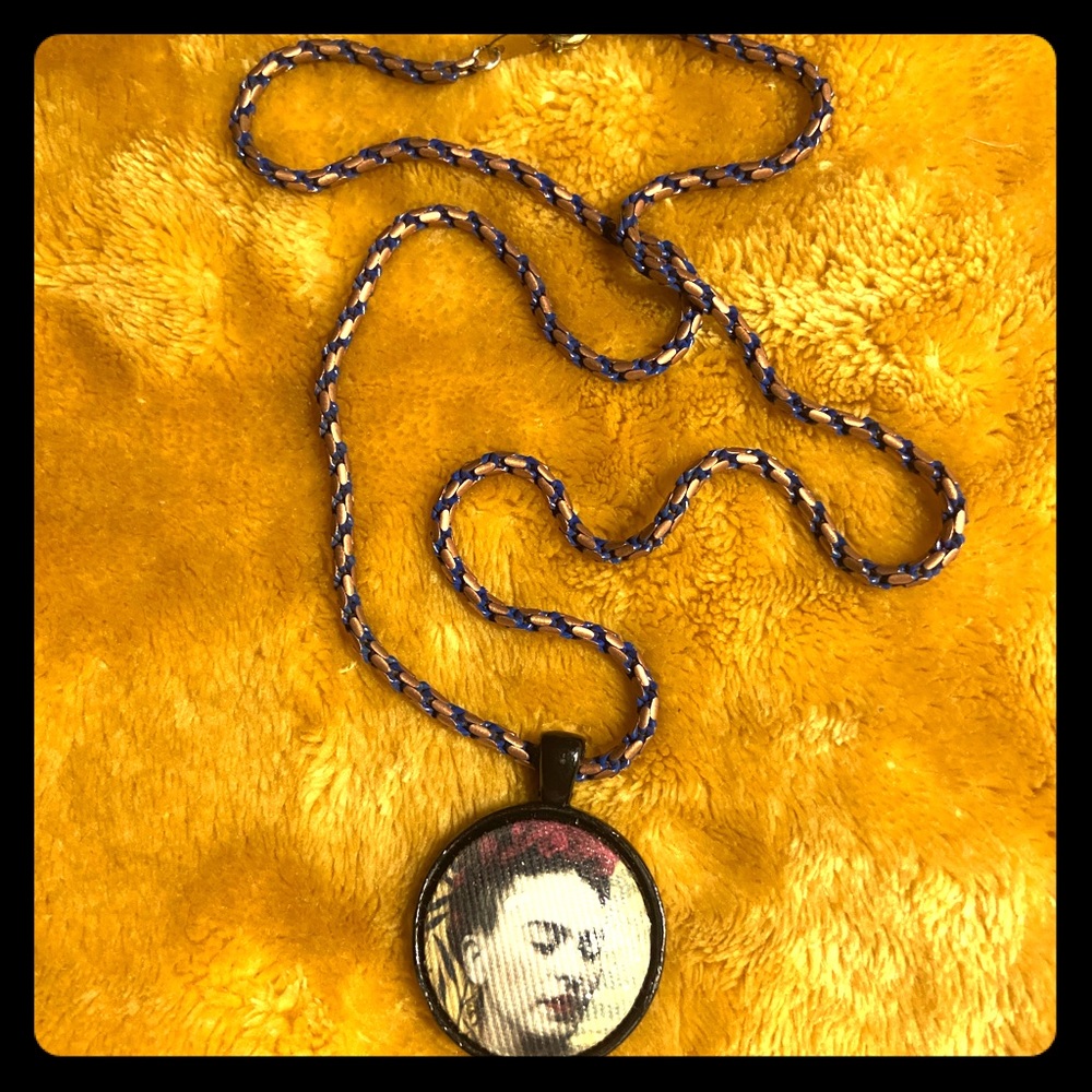 Handcrafted Artisan Frida Kahlo Necklace
